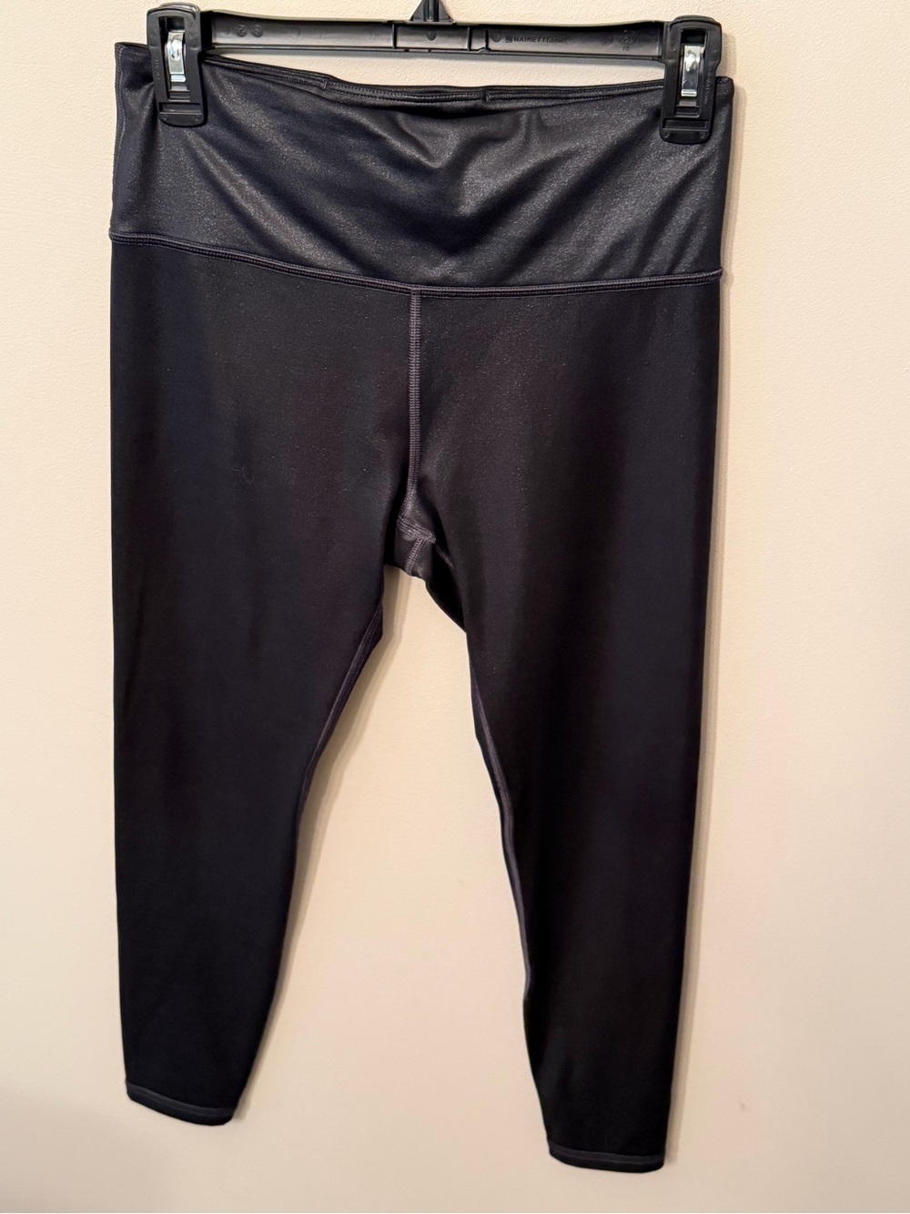 Athleta Elation Ultra High Rise Shiny Tights size Small in black